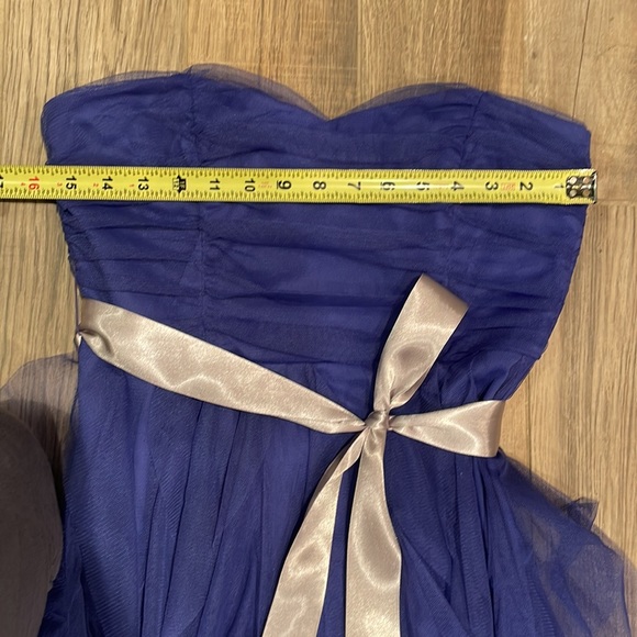 💃HI / LO Elegant Sheer strapless Dress - Picture 8 of 10